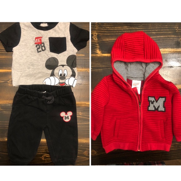 DISNEY BABY Boys 3 Piece Set! SZ 6-9 Months - Picture 5 of 5